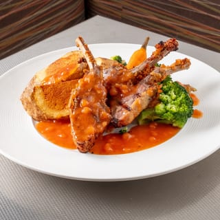 Hazelnut and Walnut Encrusted Rack of Lamb